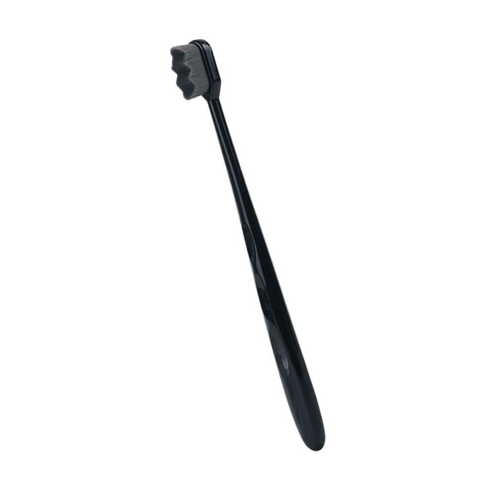 HONMEET Black Micro-Nano Toothbrush with Non-Slip ABS Handle