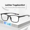 Fsread 3-Pack Men's Reading Glasses, Sporty Blue-Light-Blocking Square Frames, +1.25 view 3