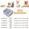 Mateju Rectangular Plush Dog Bed with Non-Slip Bottom, Orange B, 66 x 55 cm view 4