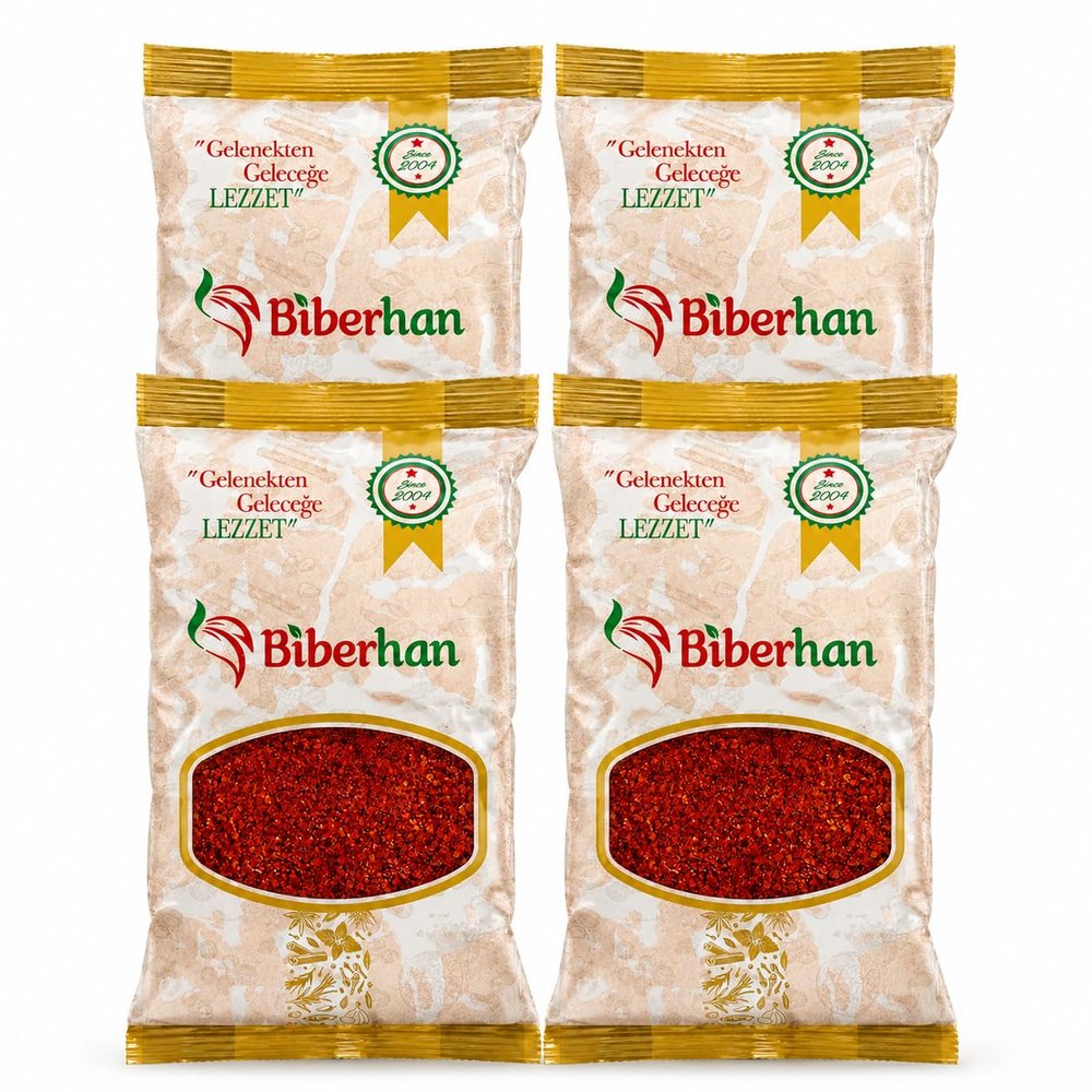 4 x 250 g Premium Sweet Red Pepper Flakes