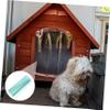 STOBAZA Transparent PVC Replacement Dog Door Flap with Easy Installation and Cut-to-Size Curtain for DIY Dog Houses view 3