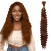 Aomig 65 cm Ponytail Extension, Black Braided Extensions, 2-Piece, Curly view 1