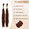 Aomig 65 cm Ponytail Extension, Black Braided Extensions, 2-Piece, Curly view 2
