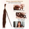Aomig 65 cm Ponytail Extension, Black Braided Extensions, 2-Piece, Curly view 4