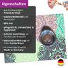 Dog & Cat Bowl Mat, Mandala Green-Turquoise, Premium Vinyl, 44 x 32 cm view 3