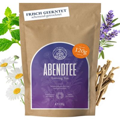 Monte Nativo Evening Tea 120 g Loose Herbal Tea for Relaxation and Inner Calm