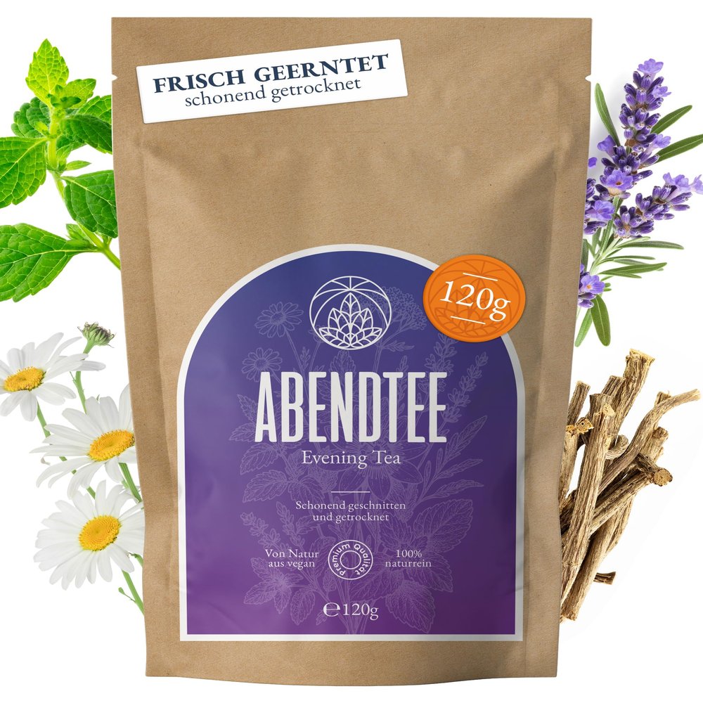 Monte Nativo Evening Tea 120 g Loose Herbal Tea for Relaxation and Inner Calm