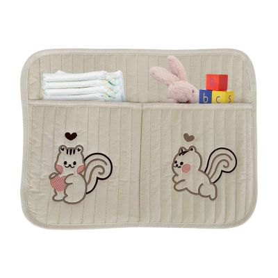 Baby Crib Side Organizer Caddy, Multifunctional Headboard Storage