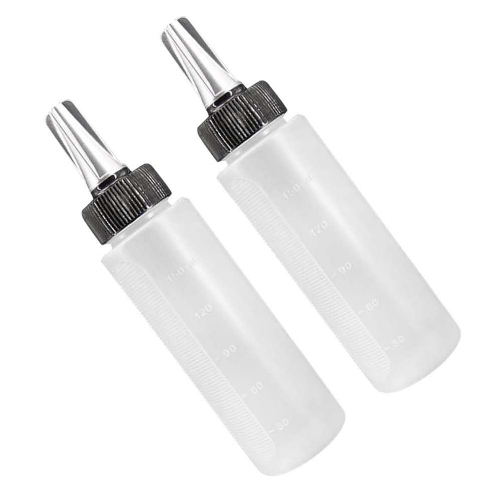 2-Piece Plastic Hair Applicator Bottles with Scale