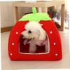 Cartoon Strawberry Cat Bed view 3