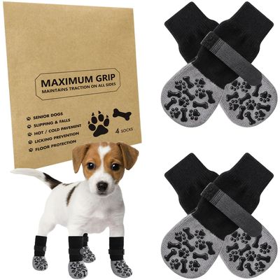 BellaGesundheit 2 Pairs Anti-Slip Dog Socks