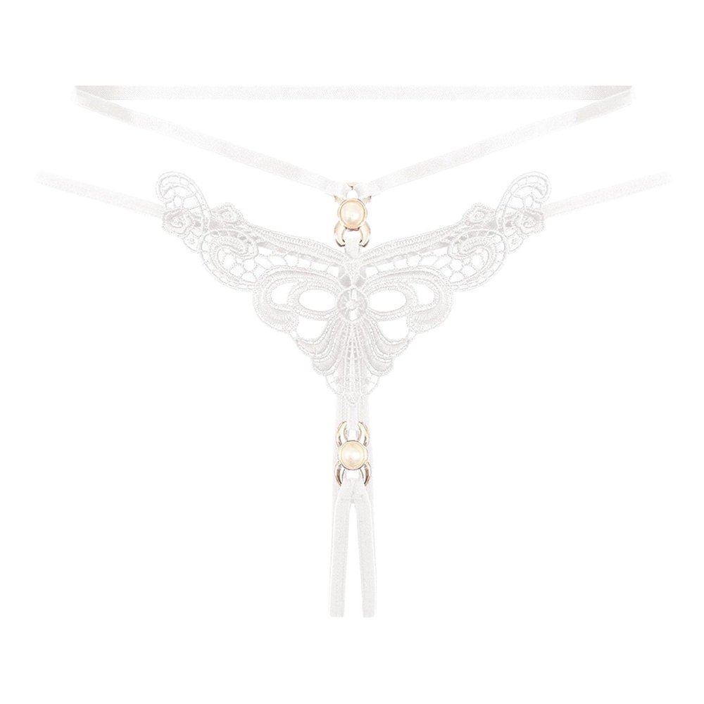 Generic Women's Crotchless Lace Thong Panty