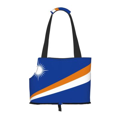 Marshall Islands Flag Pet Shoulder Bag for Small Dogs and Cats