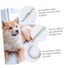 FONDOTIN 5-Pack Silver Pet Chain with Dog Tag Pendant view 3