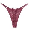 Generic Women's Sexy Open-Crotch Lace Thong, Rose Gold, M view 1