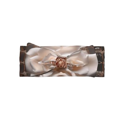 Roses in the NetBow Headband, Patterned Baby Hair Accessory for Newborns, Infants, and Everyday Wear