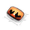 Metal Chicken Pill Case with 2 Compartments view 2
