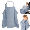 Musselin Nursing Cover with Adjustable Strap, Blue view 1