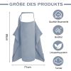Musselin Nursing Cover with Adjustable Strap, Blue view 2