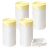 Behogan XXL Cat Litter Bags, 104 × 45 cm, White with Yellow Drawstring, 4 Rolls of 10 view 1