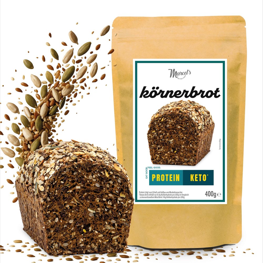 Marcel's Moist Seeded Keto Bread (4 kg - 10–15 loaves) | Lower-Carb Bread Mix with 80% Fewer Carbs | Vegan, High Protein & Sourdough | Oven-Ready in 1 Minute