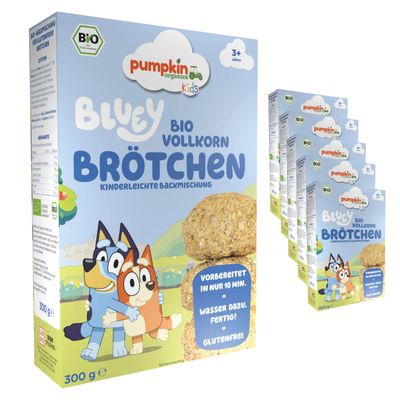 Bluey Organic Whole Grain Roll Baking Mix, 6-Pack, for Children, 100% Organic – Pumpkin Organics