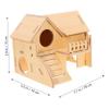 GALPADA Wooden Hamster House view 2