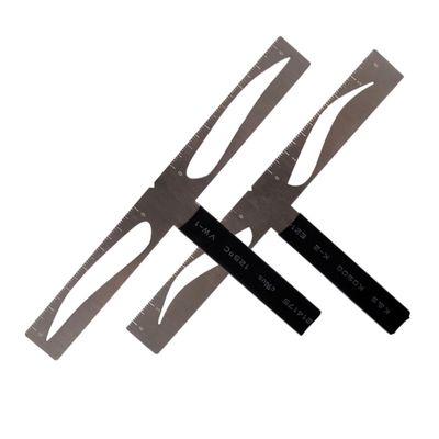 Mobestech Eyebrow Ruler with Three-Point Stencil