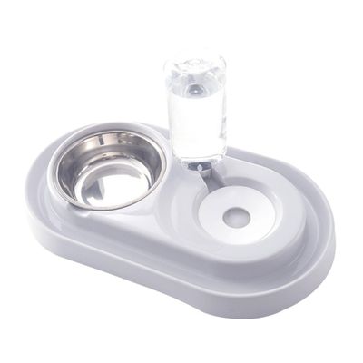 Mobestech Splash-Resistant Double Bowl for Dogs and Cats
