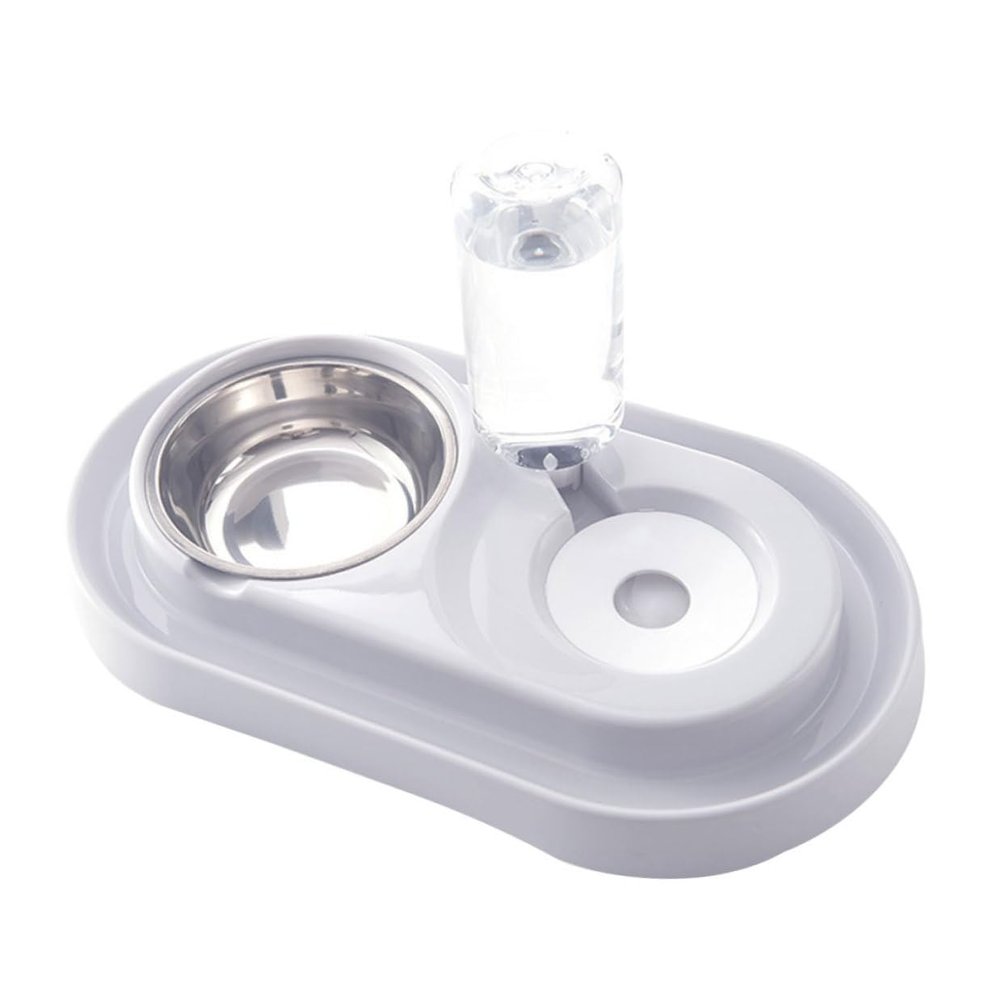 Mobestech Splash-Resistant Double Bowl for Dogs and Cats