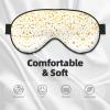 Sleep Mask with Dreamy Stars and Dots, Soft, Breathable, Light-Blocking, Adjustable Strap view 4