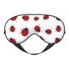 Soft Breathable Sleep Mask with Ladybug Print, Light-Blocking, Adjustable Strap, for Travel, Night Work and Office view 1