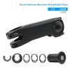 Bicycle Stem with Internal Cable Routing, Forged CNC Alloy with Spacer view 2