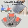 podomax WARMLYPro | Massage Heating Pad, Rechargeable USB Heating Pad with Coral Fleece Neck Warmer for Back & Shoulders, 3 Heat Levels & 3 Vibration Massage Modes (Purple, One Size) view 3