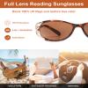 JM Fully Magnified Women's Sunglasses with Reading Magnification, Retro Oval Reading Glasses, 3-Pack, +1.25 view 4