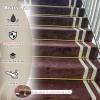 Minimalist Stair Runner Rod Holder Set, 12 Brass Rods, 120/110/100/80/70/60/50 cm, Easy Installation (116.8 cm) view 4