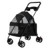 Foldable Pet Stroller for Dogs and Cats, 15 kg Capacity view 1