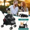Foldable Pet Stroller for Dogs and Cats, 15 kg Capacity view 4