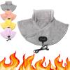 Massage Heating Pad, Coral Fleece Neck Warmer for Back & Shoulders, 3 Heat Levels & 3 Vibration Modes (Gray) view 1