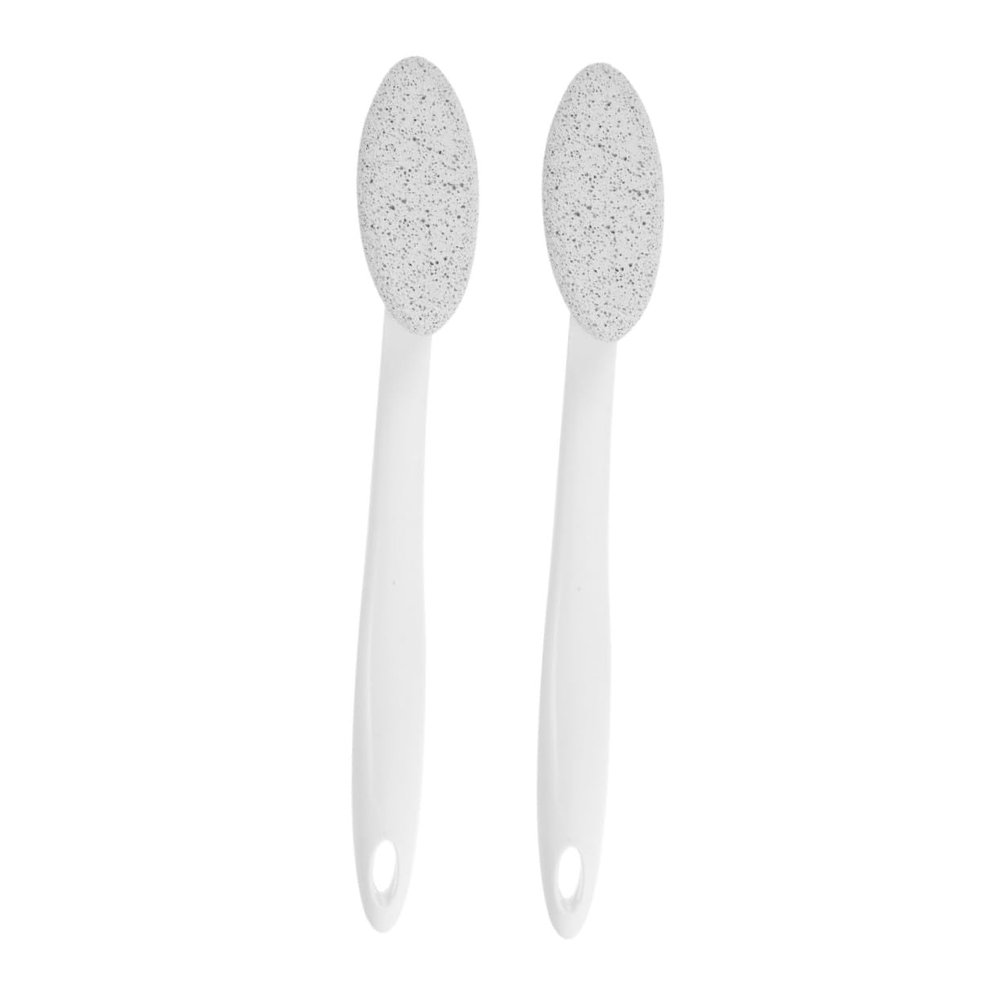 Gatuida 2-Piece Foot File with Long Handle, Pumice Stone Callus Remover