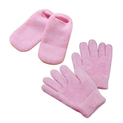 STOBAZA 2-Pair Moisturizing Gel-Lined Gloves for Dry, Cracked Hands and Feet