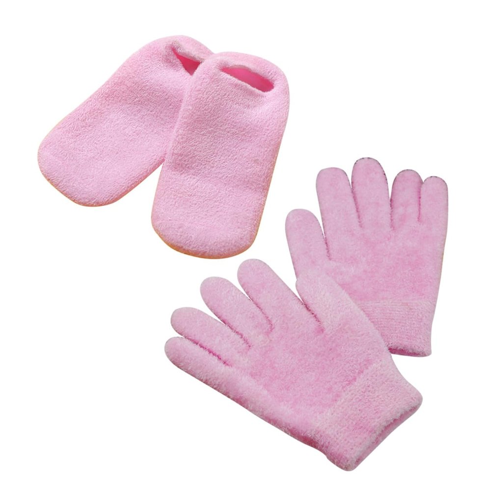 STOBAZA 2-Pair Moisturizing Gel-Lined Gloves for Dry, Cracked Hands and Feet