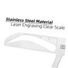Portable Stainless Steel Eyebrow Tattoo Ruler, Silver view 4