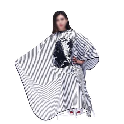 minkissy Unisex Striped Hairdressing Cape, Soft Lightweight Material