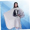 minkissy Unisex Striped Hairdressing Cape, Soft Lightweight Material view 3