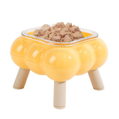 Elevated Cat Food Bowl with High Sides, Non-Slip Feeding Station