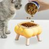 Elevated Cat Food Bowl with High Sides, Non-Slip Feeding Station view 3