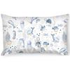 PinkZebra 20 x 30 cm Kids' Pillowcase, 100% Cotton, Zipper, Sea Animals view 1