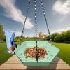 Eojpdji Bird Feeder - Outdoor Bird Bath - Garden Drinkers for Balcony, Terrace, Park, Lawn, Deck view 3
