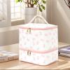 Double-Layer Travel Makeup Bag for Women view 4